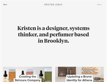 Tablet Screenshot of kristenleach.com